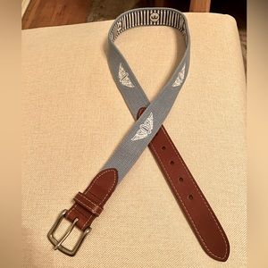 Men’s Olympic Club woven leather belt